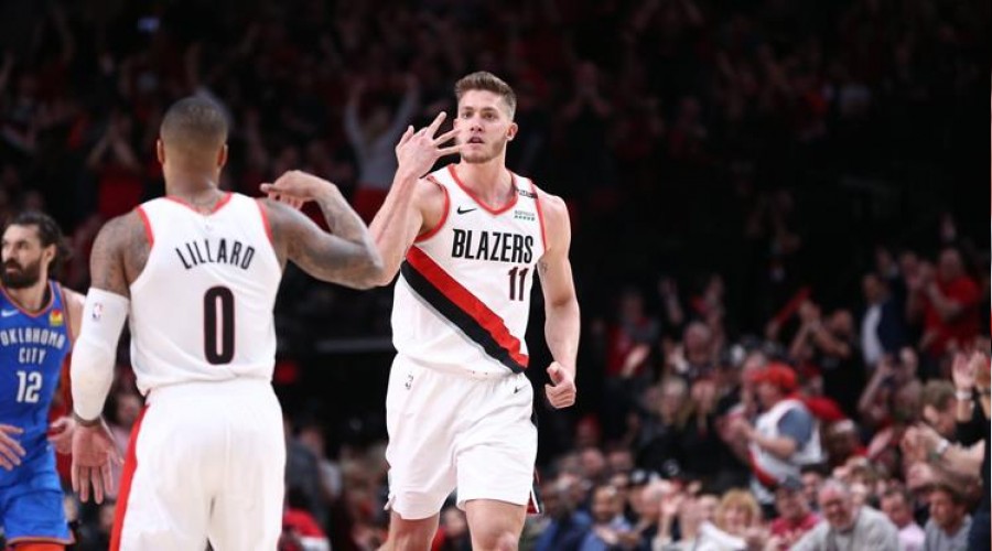 Blazers, seride 2-0 öne geçti