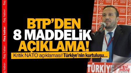 BTP'den NATO açıklaması