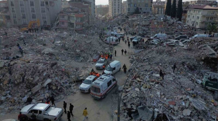 Hatay'daki korkunç yıkım havadan görüntülendi