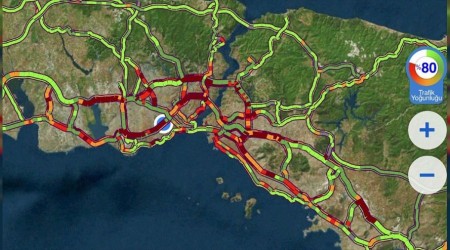 İstanbul'da trafik felç