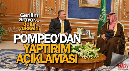 Pompeo'dan yaptrm aklamas!