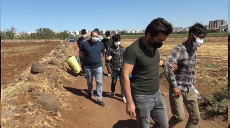 Siverek'te 17 düzensiz göçmen yakalandı