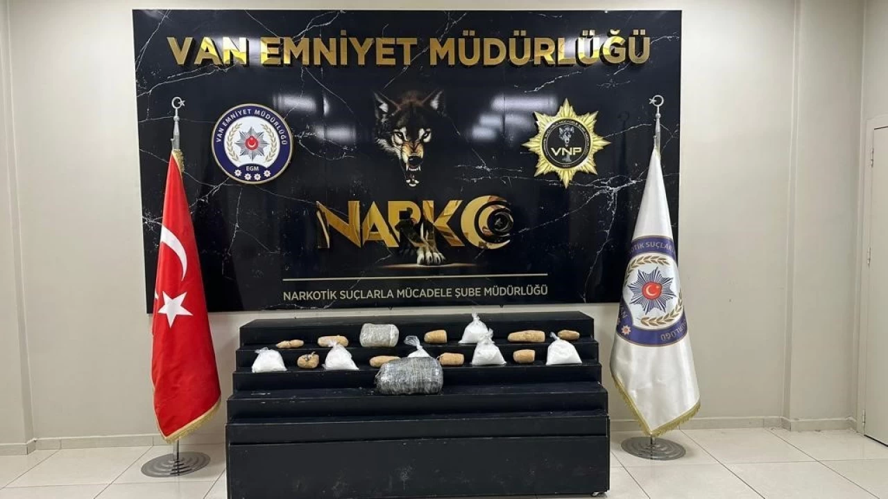 Van'da bir haftada 1 tondan fazla uyuşturucu ele geçirildi