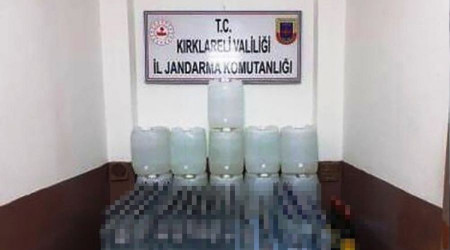 1 ton 152 litre sahte içki ele geçirildi