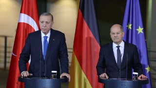 Almanya Başbakanı Olaf Scholz Cumhurbaşkanı Erdoğan ile düzenlediği basın toplantısında konuştu