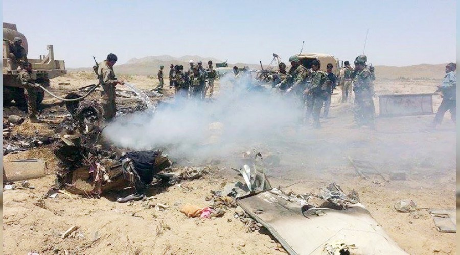 Askeri helikopter düştü