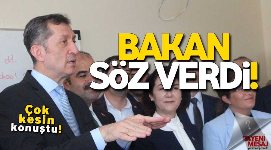 Bakan Seluk sz verdi