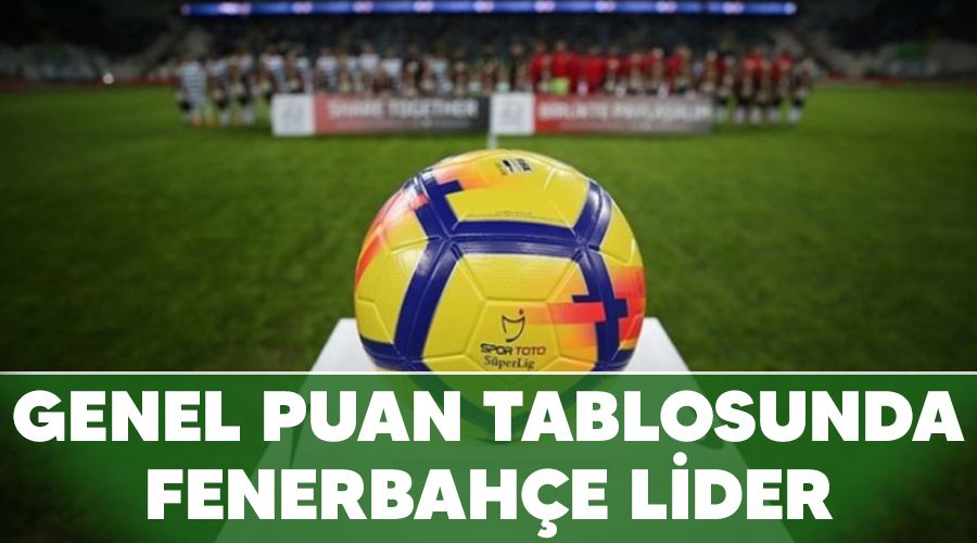 Genel puan tablosunda Fenerbahçe lider