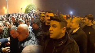 Hatay'daki anmada Fahrettin Koca ve Ltf Sava protesto edildi