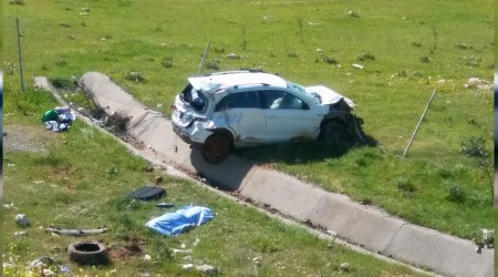 Kontrolden çıkan otomobil dehşet saçtı