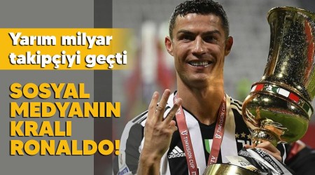 Sosyal medyann kral Ronaldo! Yarm milyar takipiyi geti