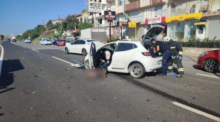 Tekirdağ'da feci kaza: 1 ölü, 4 yaralı