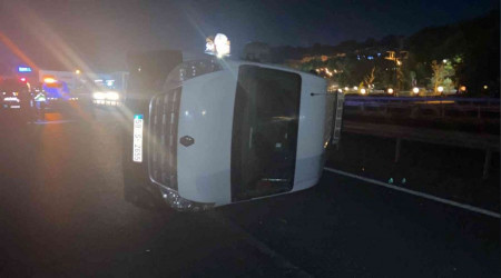 Tekirdağ'da servis aracı devrildi: 9 işçi yaralı