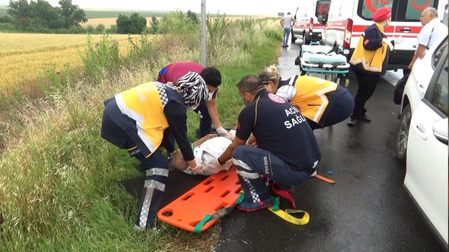 Tekirda'da trafik kazas: 2'si ar 4 yaral