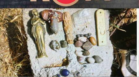 Van'da külçe altın ve Meryem Ana heykeli ele geçirildi