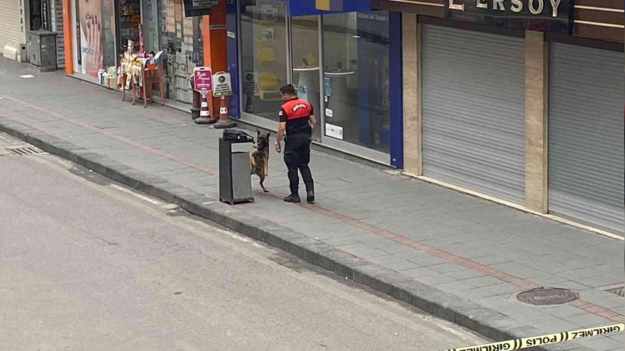 Zonguldak'ta şüpheli paket caddeyi kapattırdı