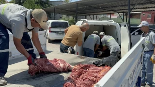 Adana'da 1,5 ton tek trnakl hayvan eti ele geirildi