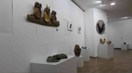 Atık seramikler sanat eserlerine dönüştü