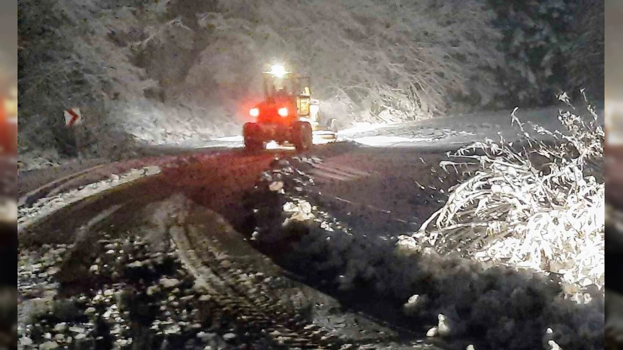 Bolu'da 134 ky yolu ulama kapand