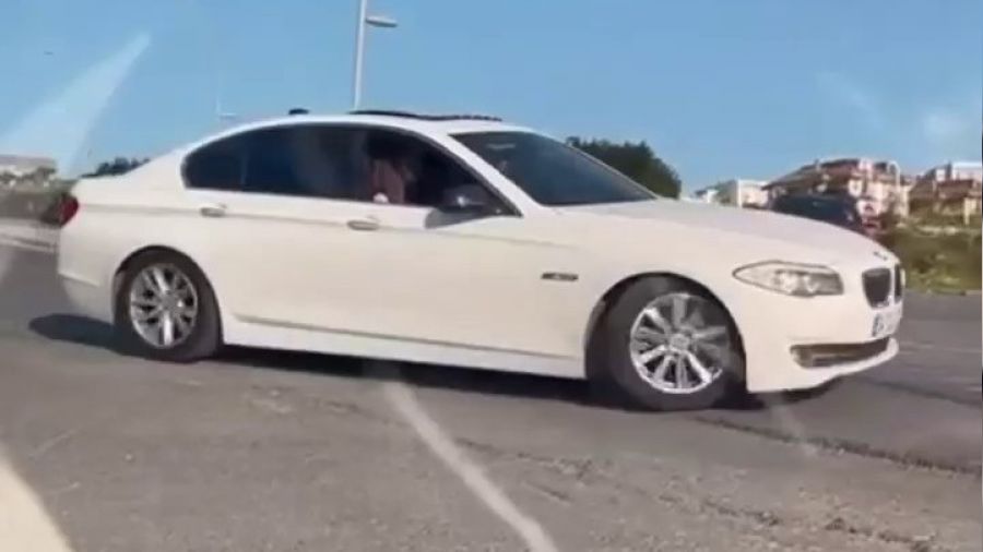 Drift yapan sürücüye 9 bin lira ceza kesildi