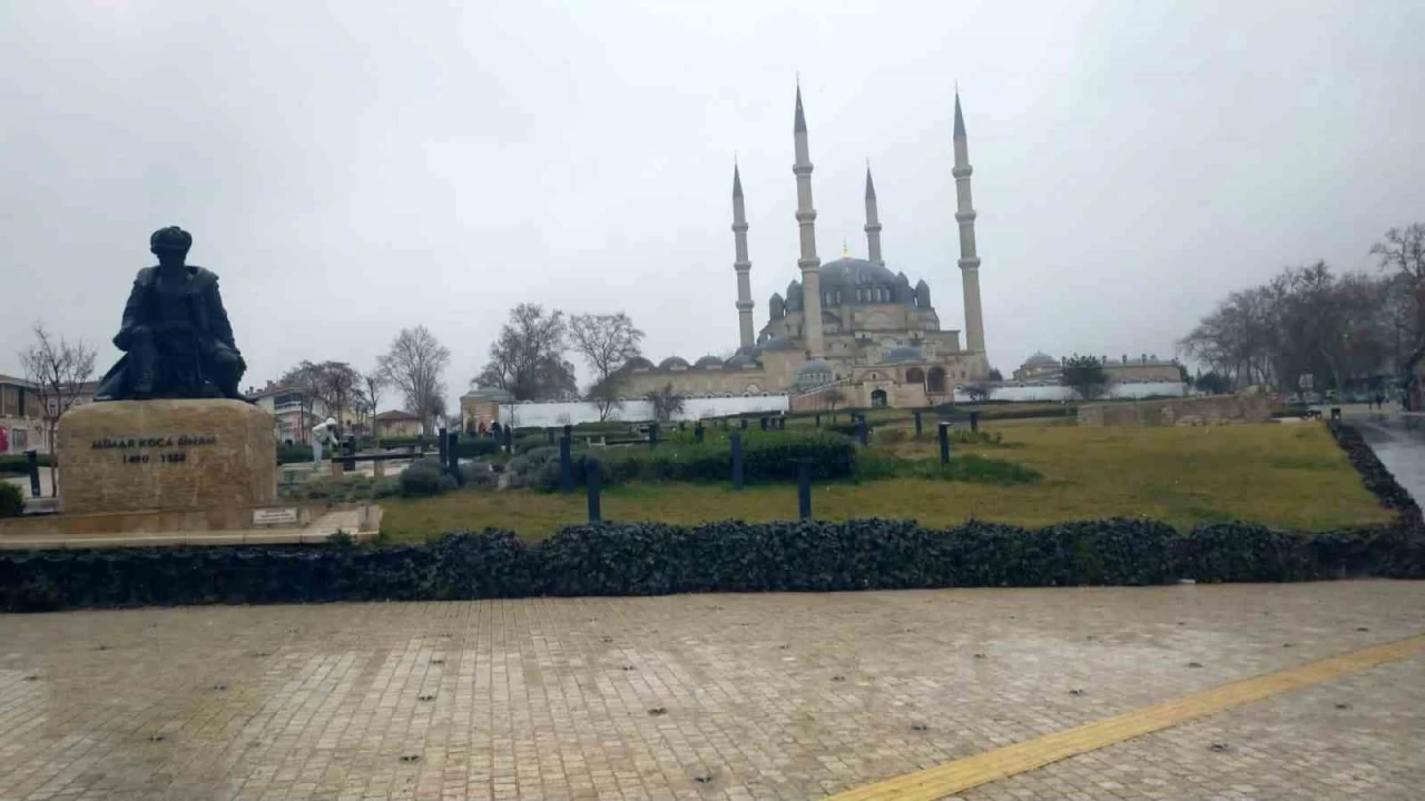 Edirne'de kar ya balad