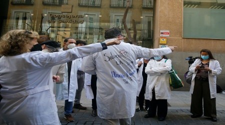 İspanya'da sağlık sektörü derdini anlatamamaktan yoruldu