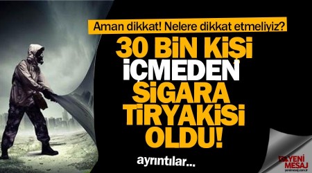 İstanbullular içmeden sigara tiryakisi oldu!