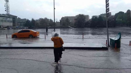 Krkkale'de dolu ve saanak etkili oldu