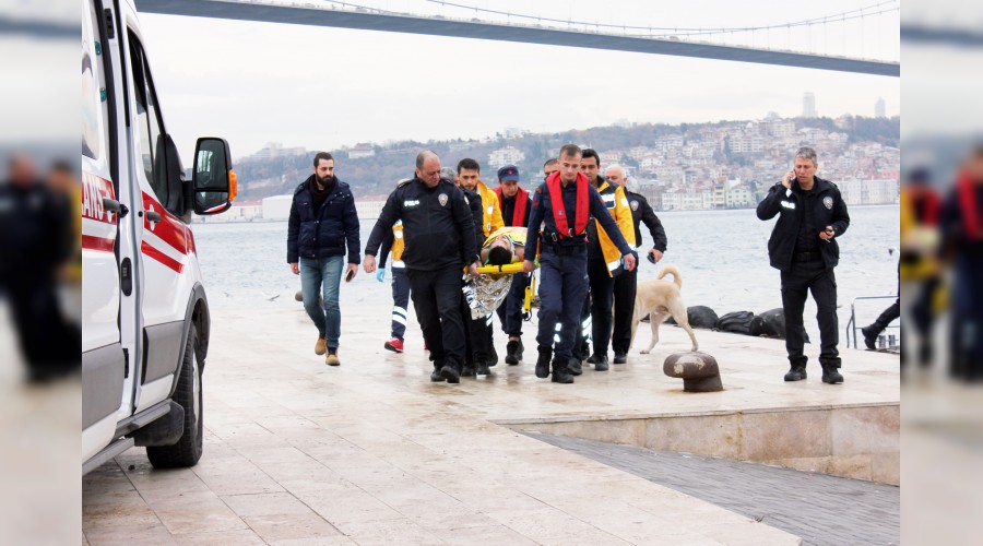 Köprüden atlayan şahıs yaralı olarak kurtarıldı