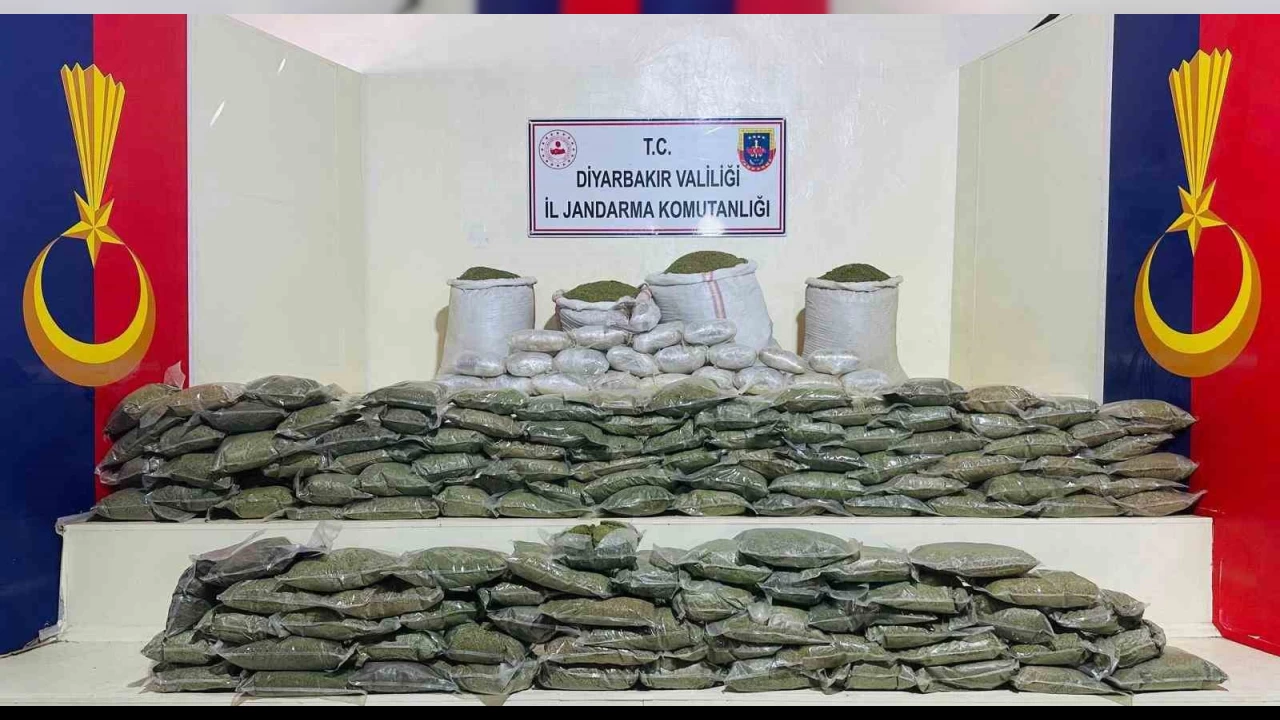 Lice'de 285 kilo esrar ele geçirildi