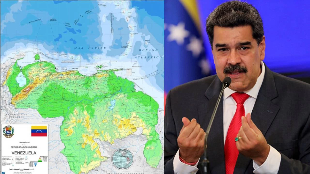 Maduro, Esequibo bölgesini Venezuela'nın yeni haritasına dahil etti