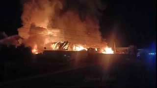 Muğla tersaneler bölgesindeki yangın