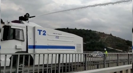 TOMA bu kez yangına müdahale etti