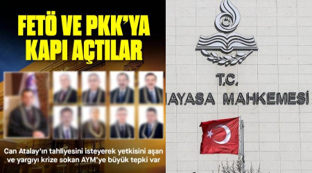 Yeni Şafak, Can Atalay hakkında hak ihlali kararı veren AYM üyelerini fotoğraflarını yayınlayarak hedef gösterdi