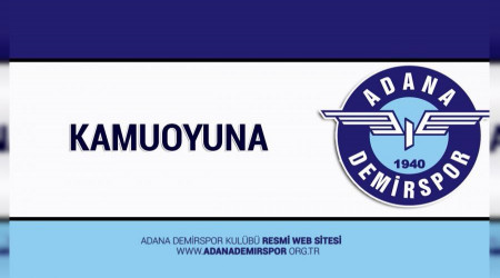 Adana Demirspor temsili maç yapacak