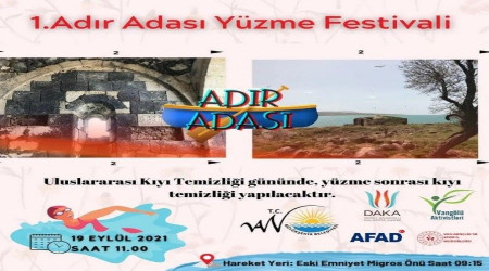 Adır Adası'nda yüzme festivali düzenlenecek