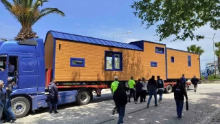 Bozcaada'da Tiny House yaplar mhrlenmeye baland