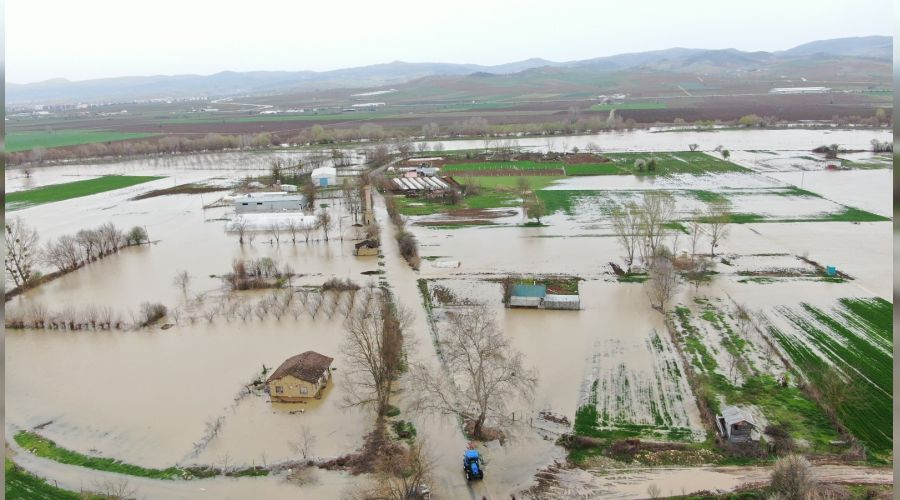 Bursa'da 35 bin dönüm arazi sular altında