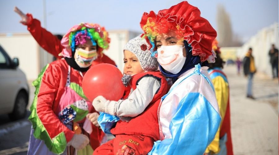 Depremzede çocuklara özel etkinlik