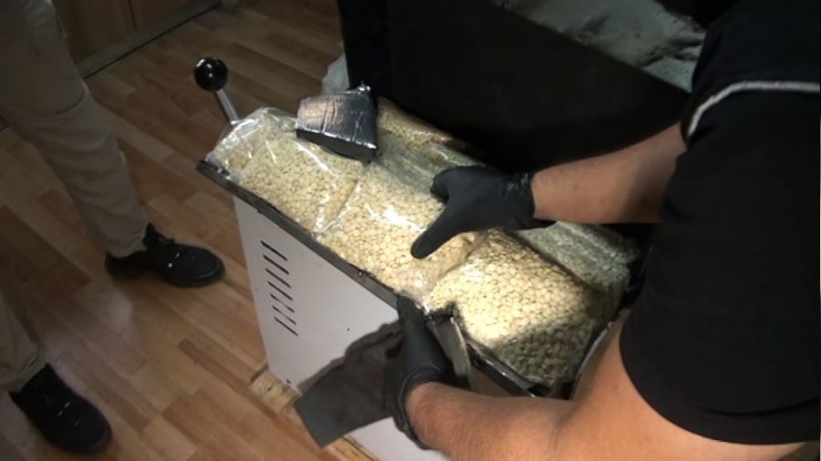 Ekmek makinesinde BAE'ye uyuşturucu sevkiyatı