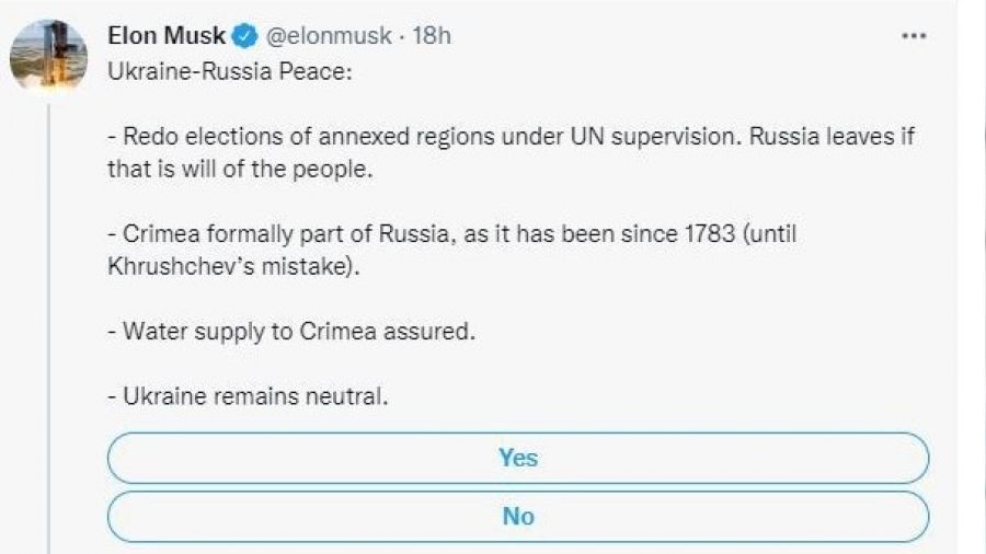 Elon Musk'un anketine Zelenskiy'den tepki