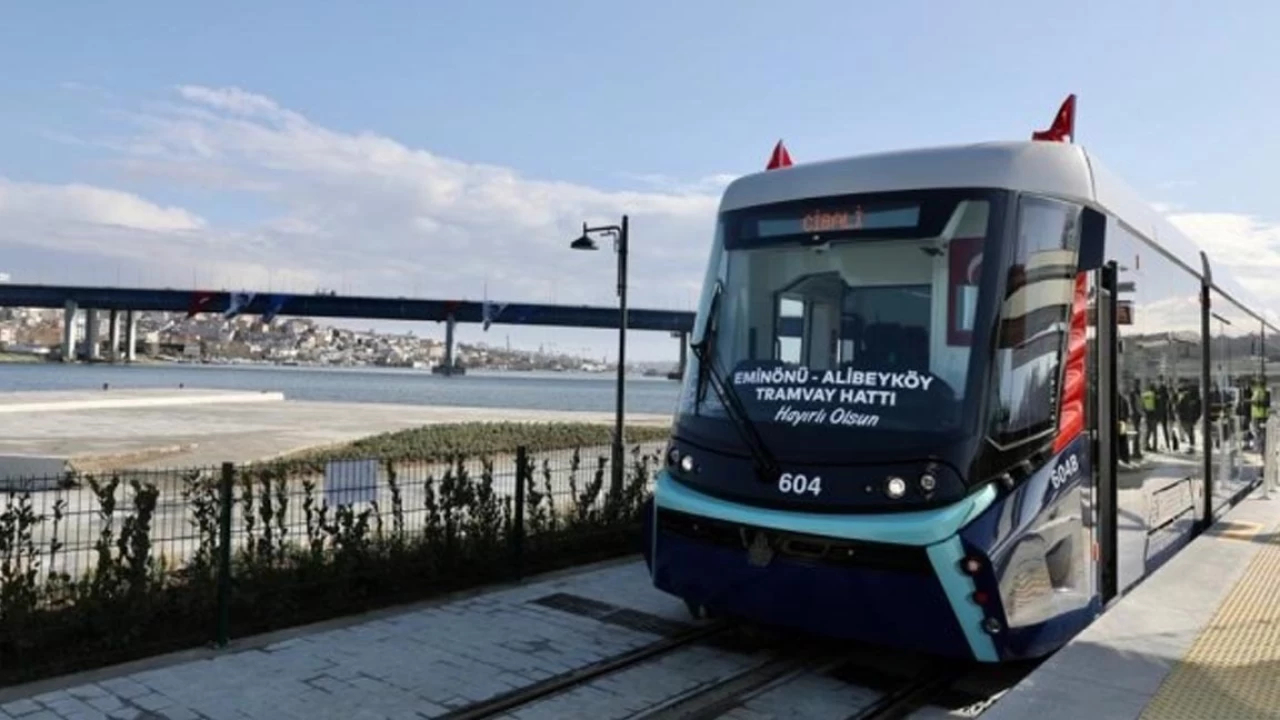 Eminn-Alibeyky Tramvay Hatt'nn baz istasyonlarnda seferler yaplamyor 