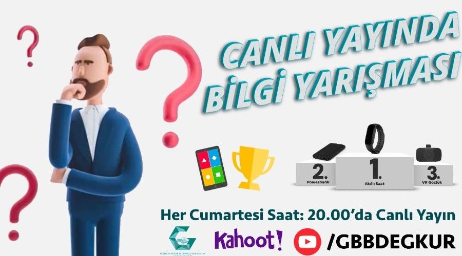 Genel kltr temal dll online bilgi yarmas