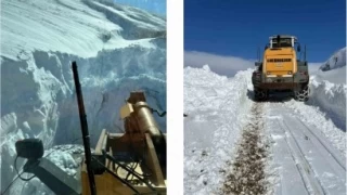 Hakkari'de kar kalnl bir metreyi buldu