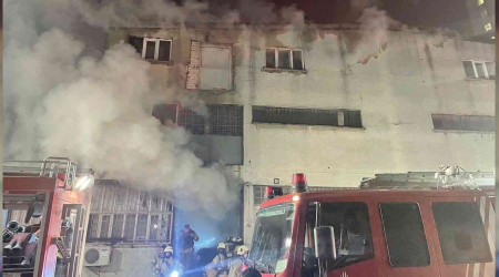İstanbul'da iplik fabrikasında yangın