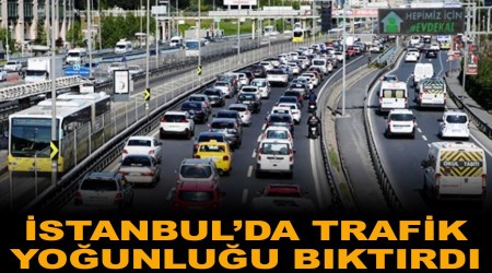 İstanbul'da trafik yoğunluğu bıktırdı