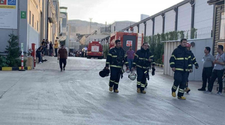 Pamuk fabrikasında yangın