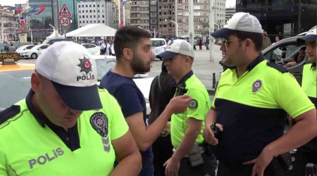 Taksim'de bir taksici gzaltna alnd