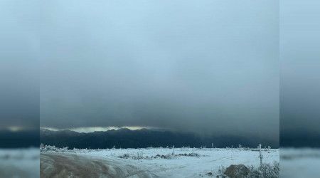 Yellibel yaylasına kar yağdı