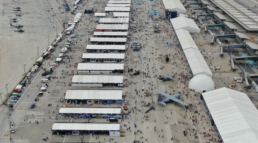 Yerli ve milli araçlar havadan görüntülendi